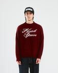 Head Wine Red Knit Sweater