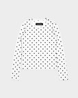 White Polka Dots