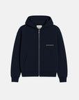 Navy Blue Zip Hoodie - Created