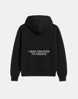 Black Zip Hoodie - Created