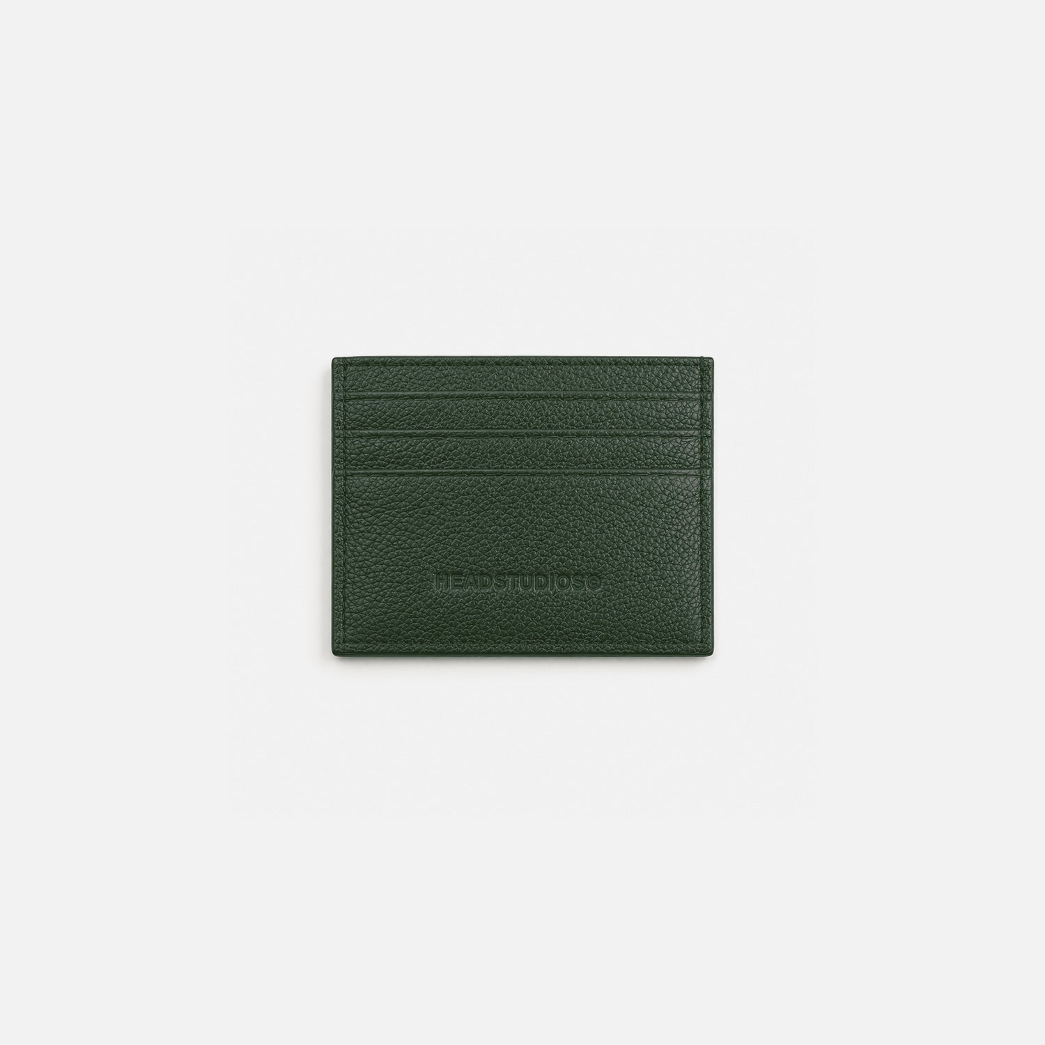 Green Leather Card Holder