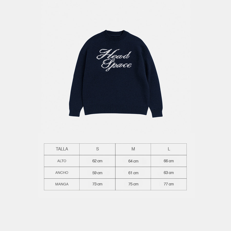 Head Navy Knit Sweater