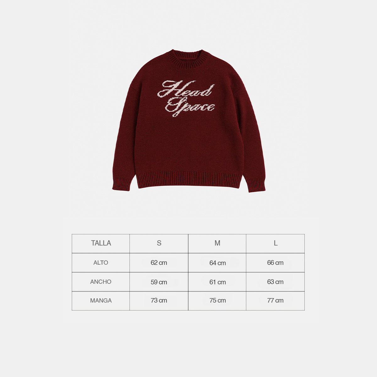 Head Wine Red Knit Sweater
