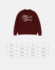 Head Wine Red Knit Sweater