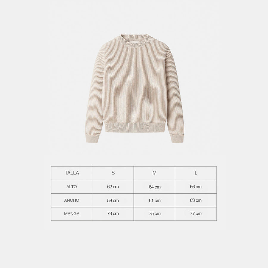 Beige Knit Sweater
