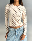 Cream Polka Dots