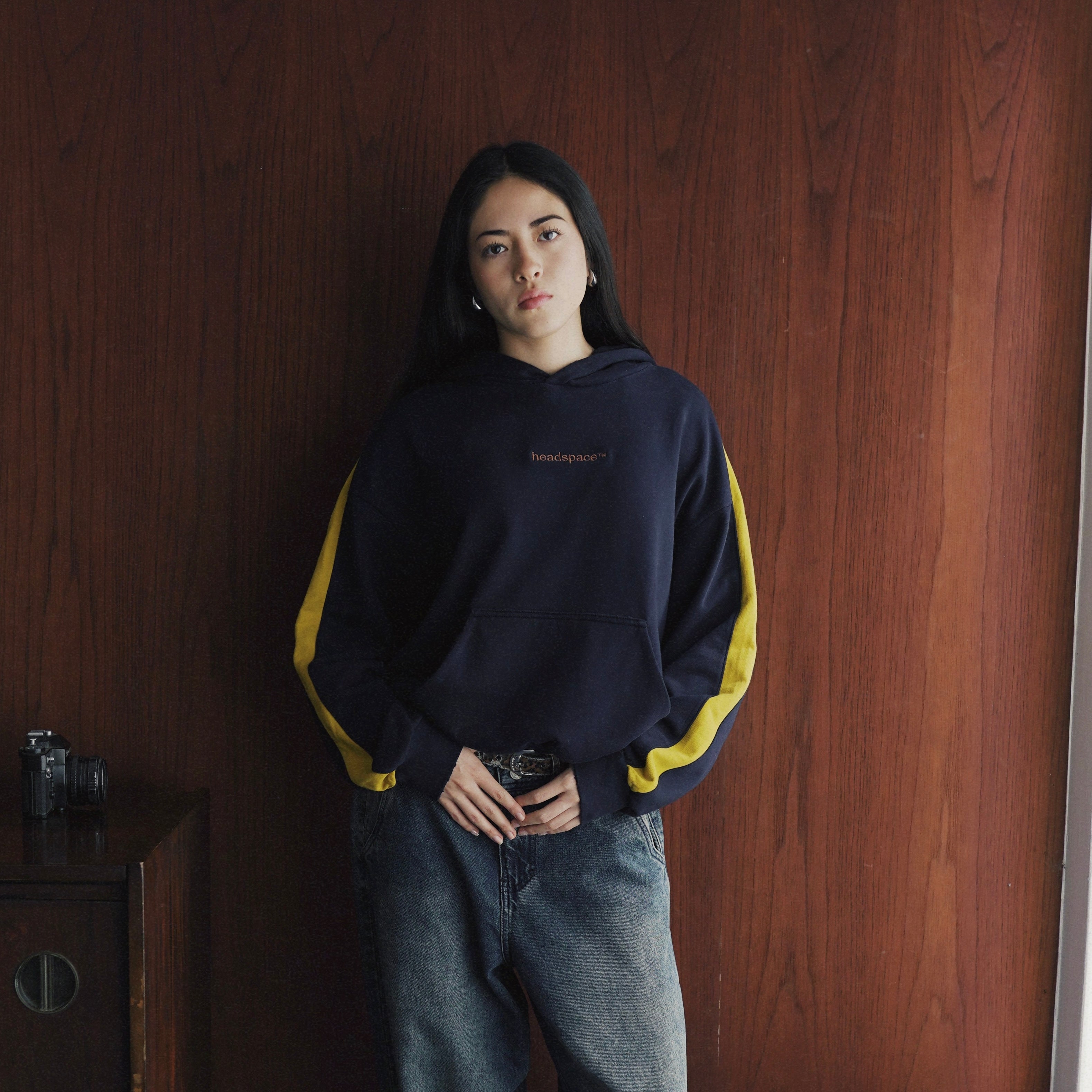 Navy Track Hoodie