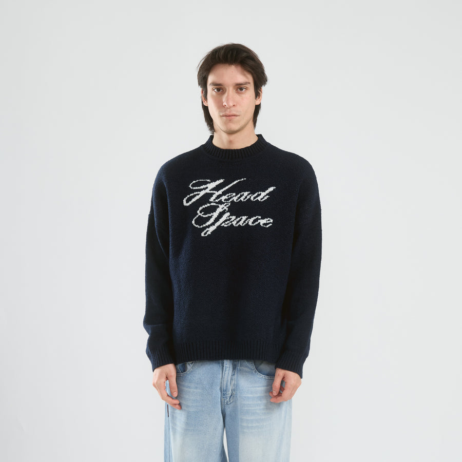 Head Navy Knit Sweater