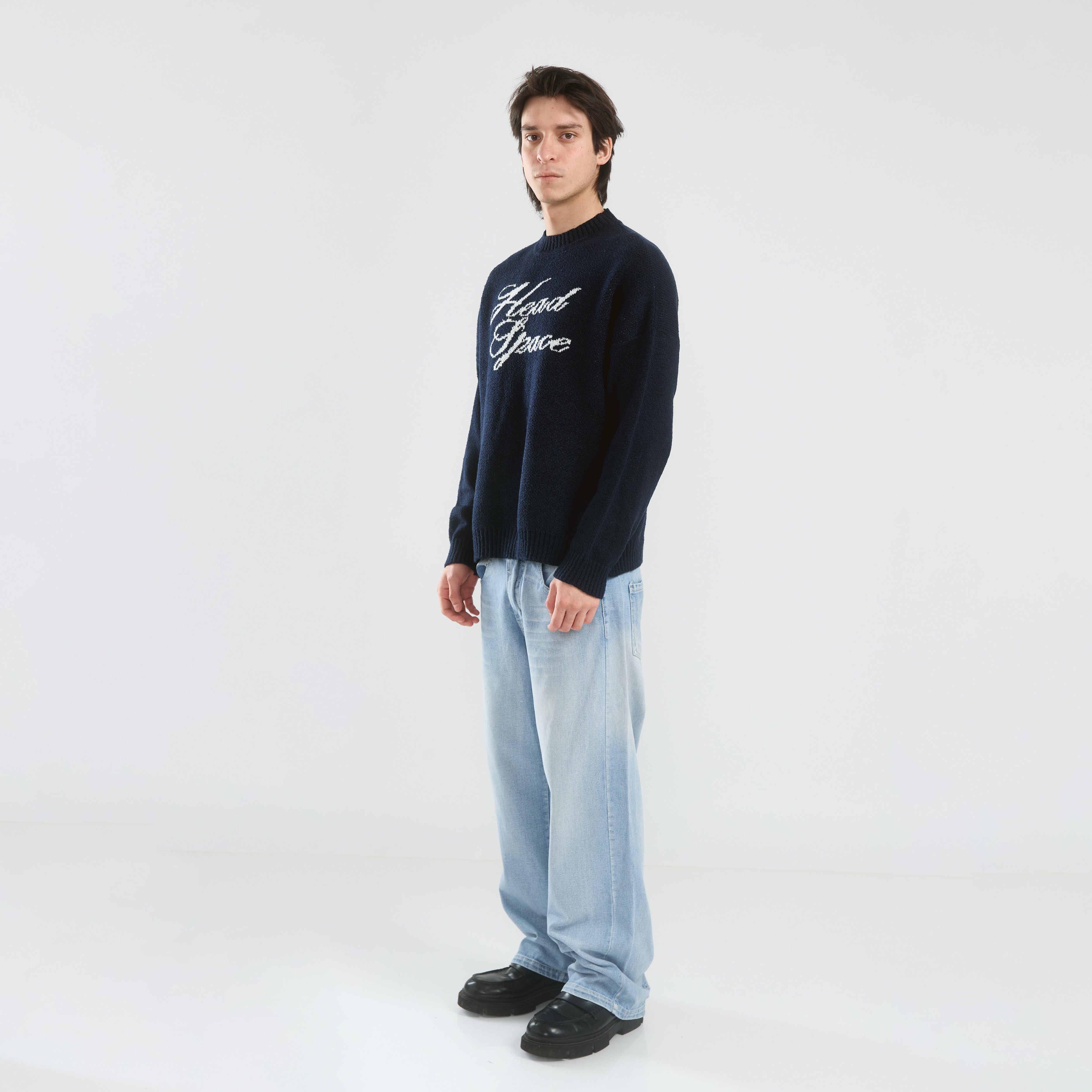 Head Navy Knit Sweater