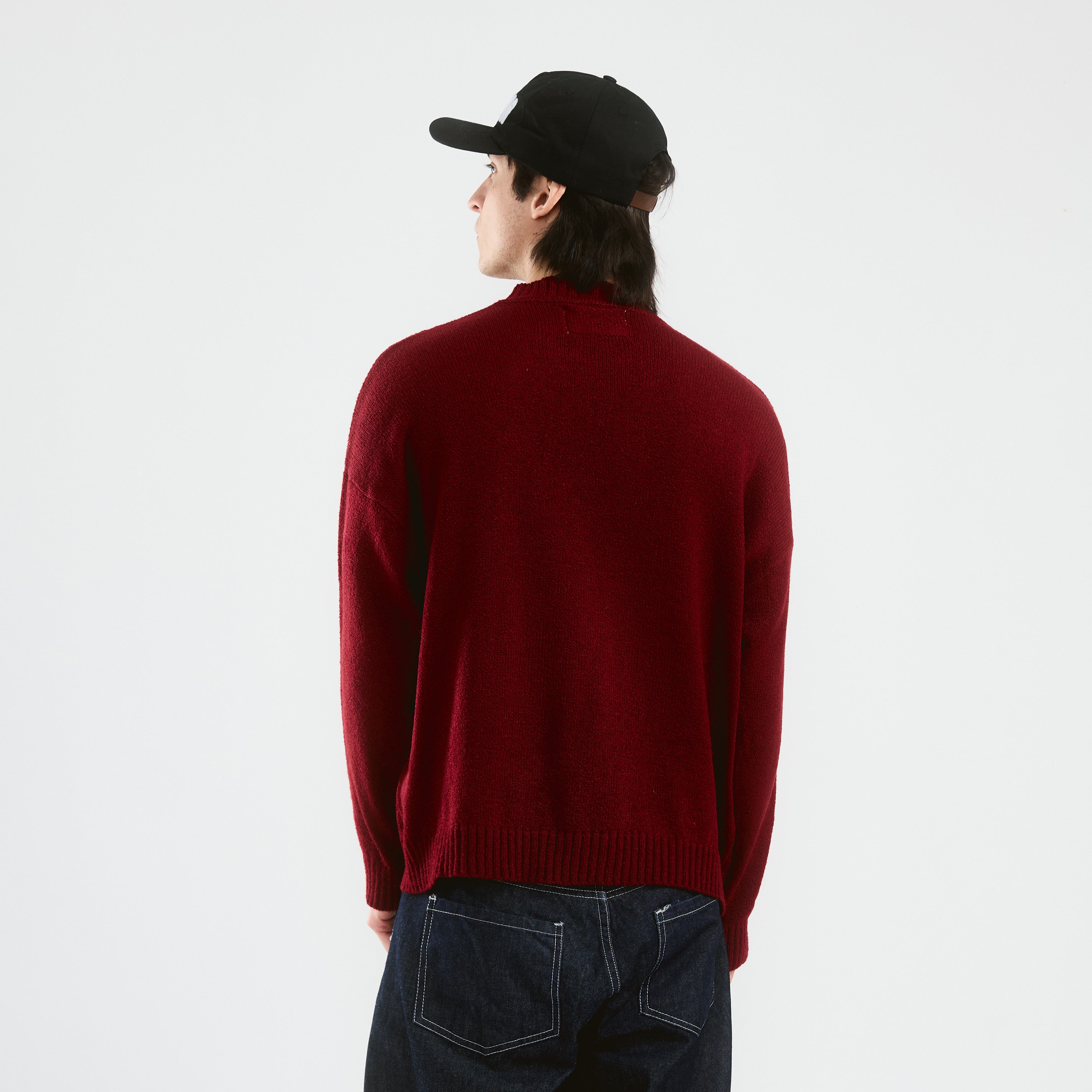 Head Wine Red Knit Sweater