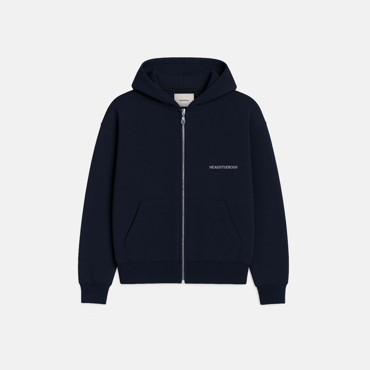 Navy Blue Zip Hoodie - Created
