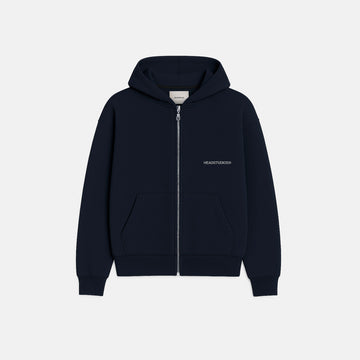 Navy Blue Zip Hoodie - Created