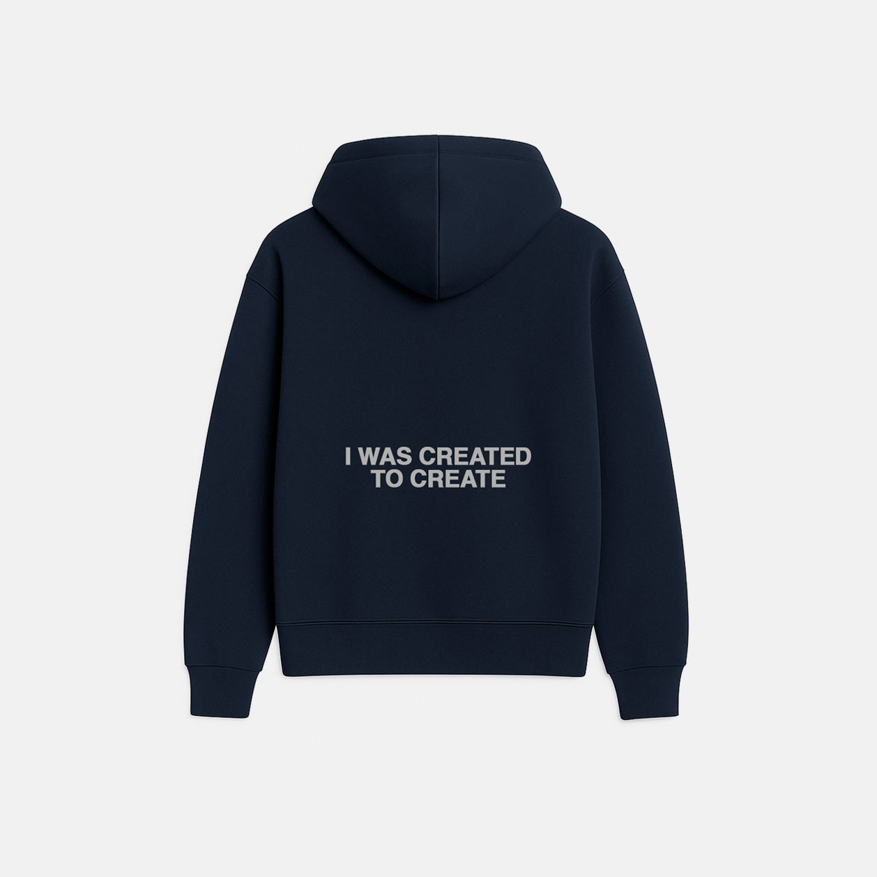 Navy Blue Zip Hoodie - Created