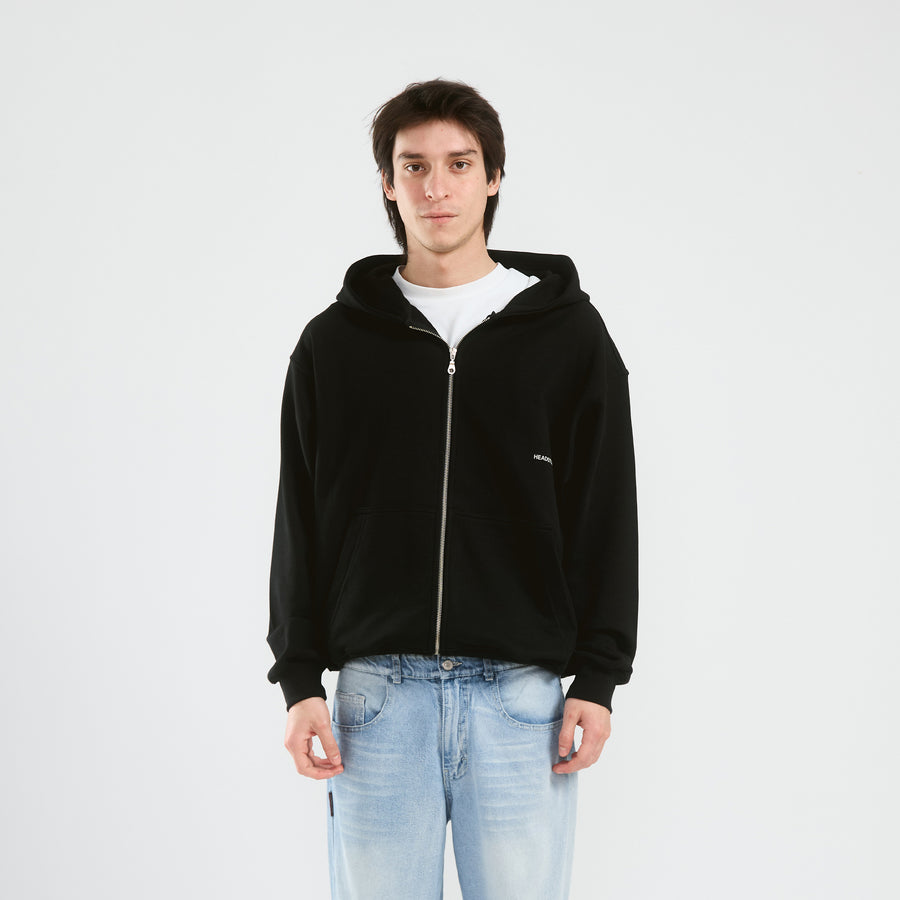 Black Zip Hoodie - Created