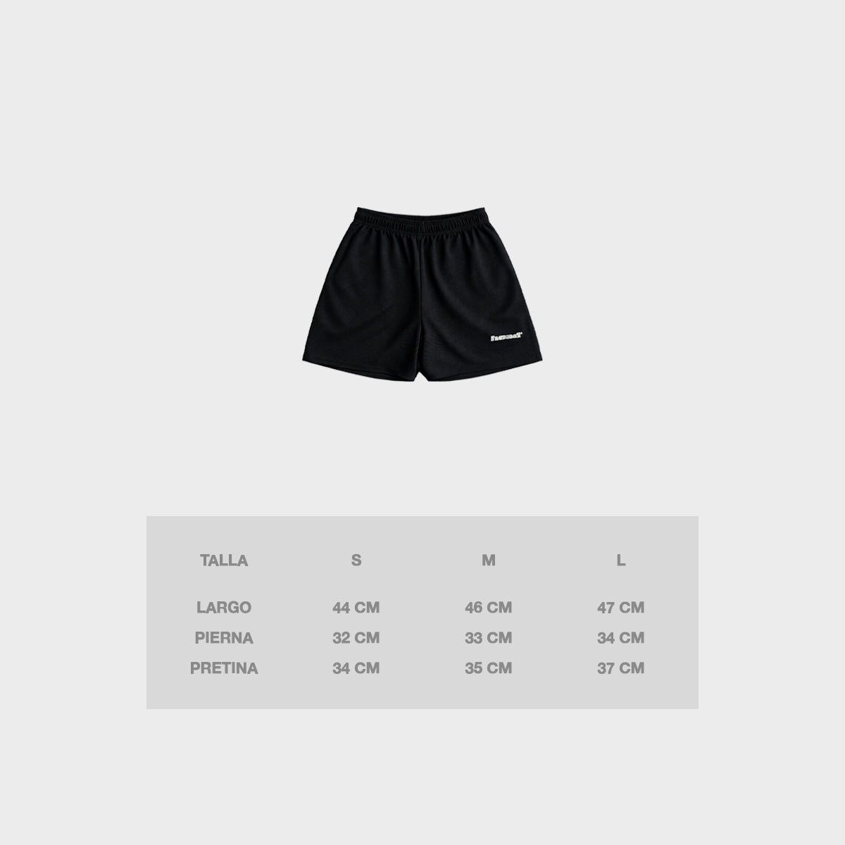 Black Mesh Short